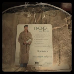 Mens Brookstone NAP Spa Bathrobe